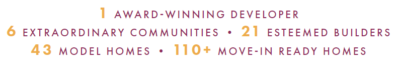 Extraordinary Communities, 21 Esteemed Builders